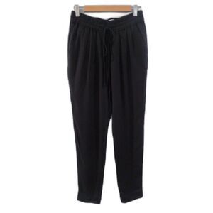A.L.C. Elastic Drawstring Waist Tapered Pant - Black XS